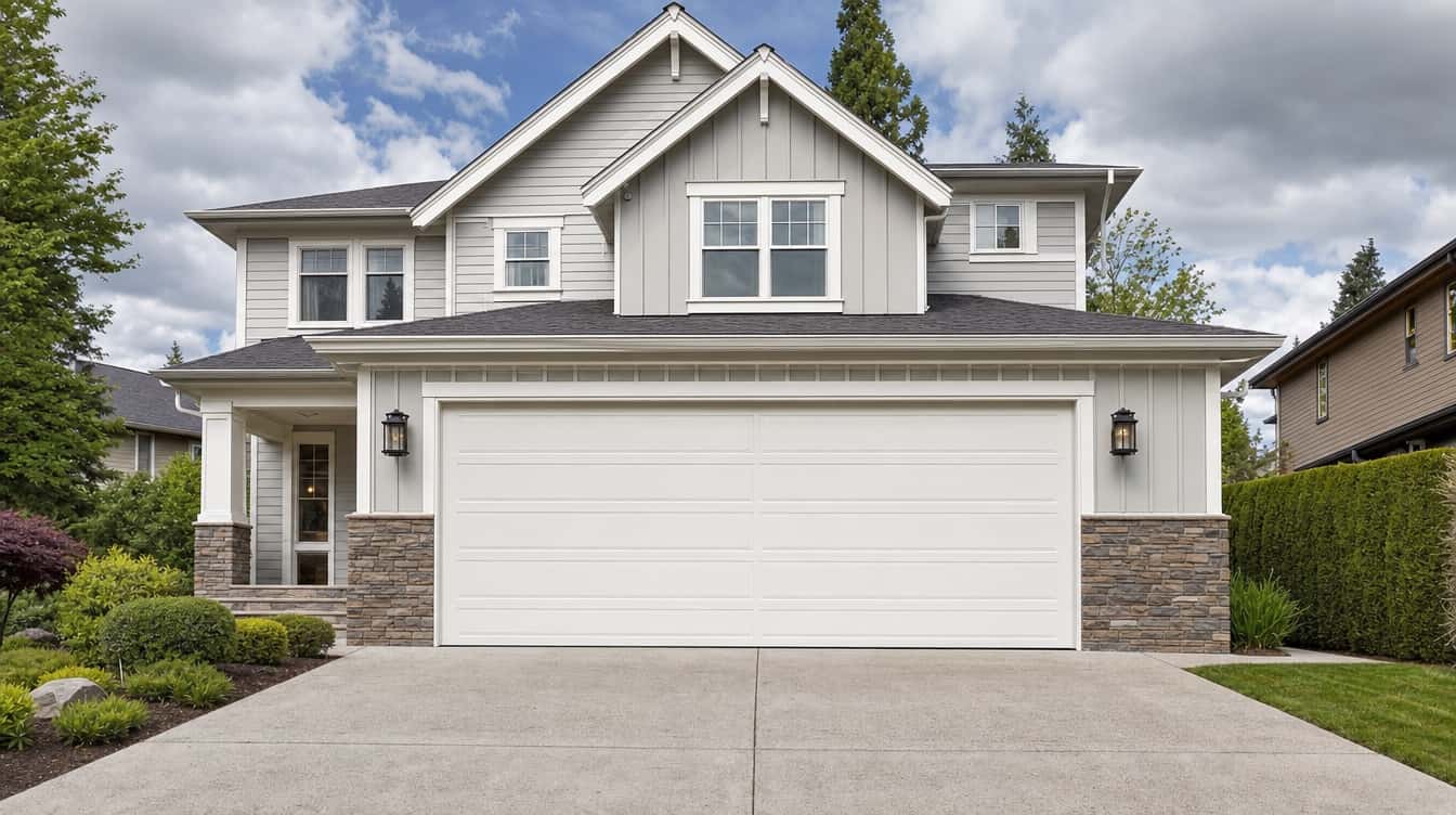Residential neighborhood in Bellevue, WA — service area for Northwest Garage Doors