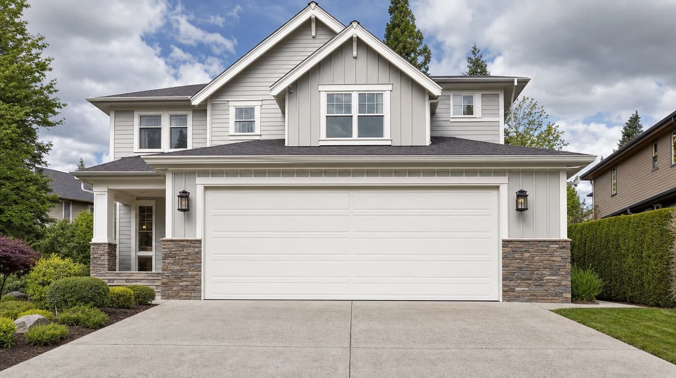 Residential neighborhood in Bellevue, WA — service area for Northwest Garage Doors