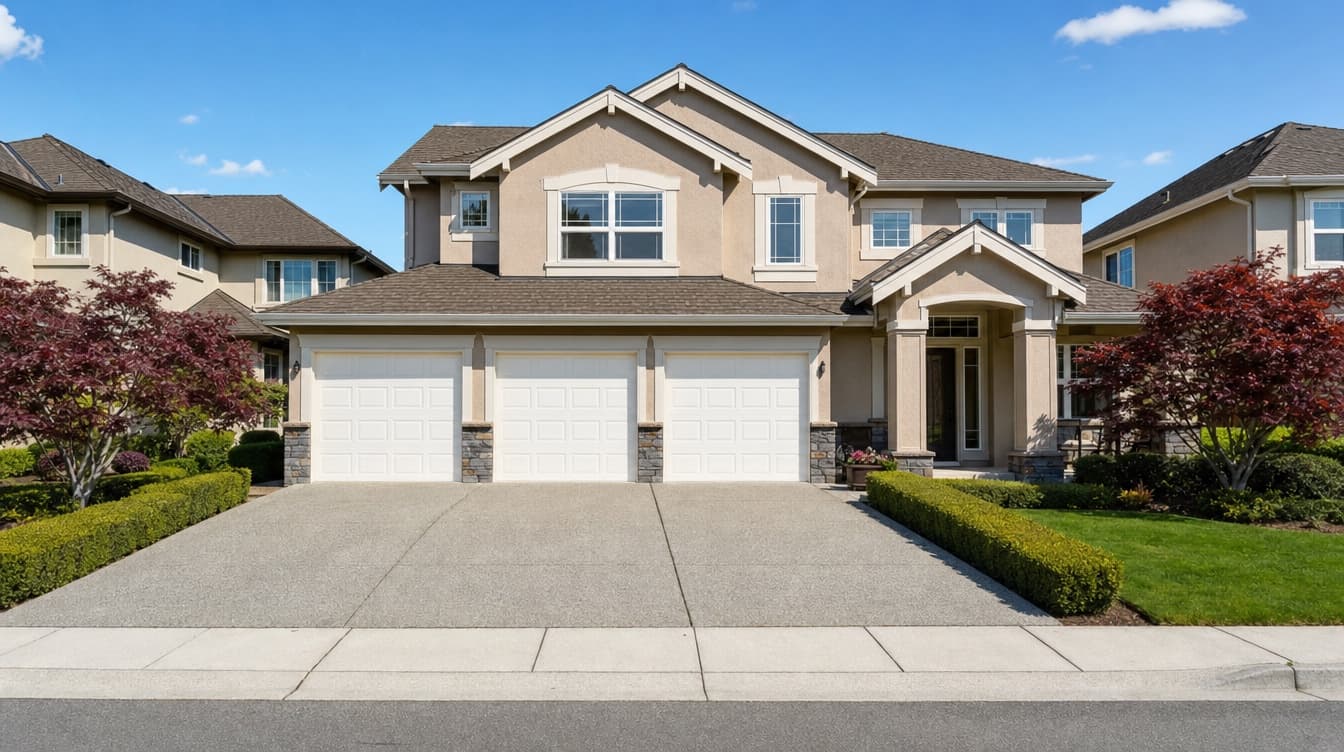 Residential neighborhood in Kirkland, WA — service area for Northwest Garage Doors