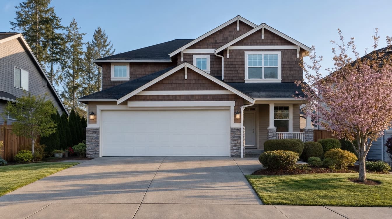 Residential neighborhood in Lake Stevens, WA — service area for Northwest Garage Doors