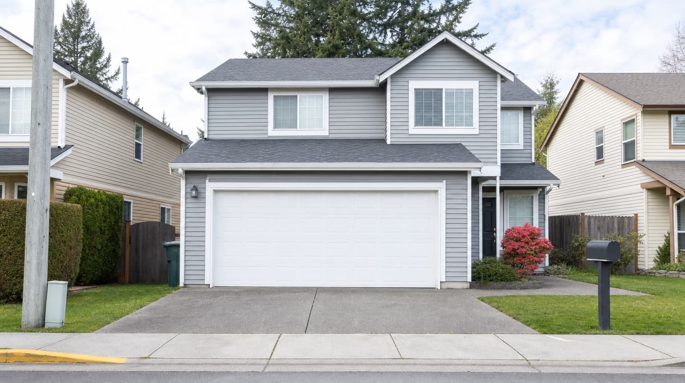 Residential neighborhood in Lynnwood, WA — service area for Northwest Garage Doors