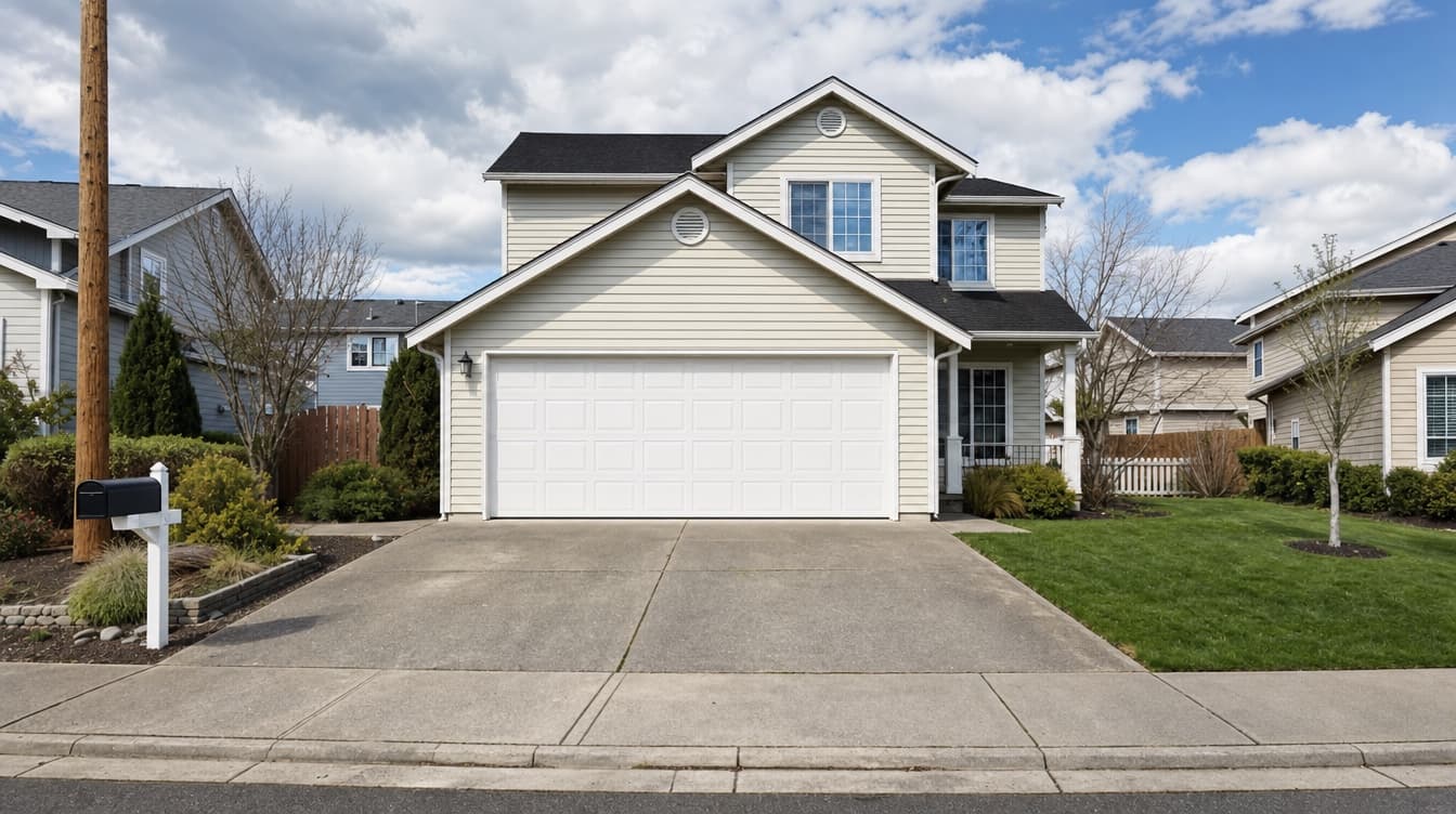 Residential neighborhood in Marysville, WA — service area for Northwest Garage Doors