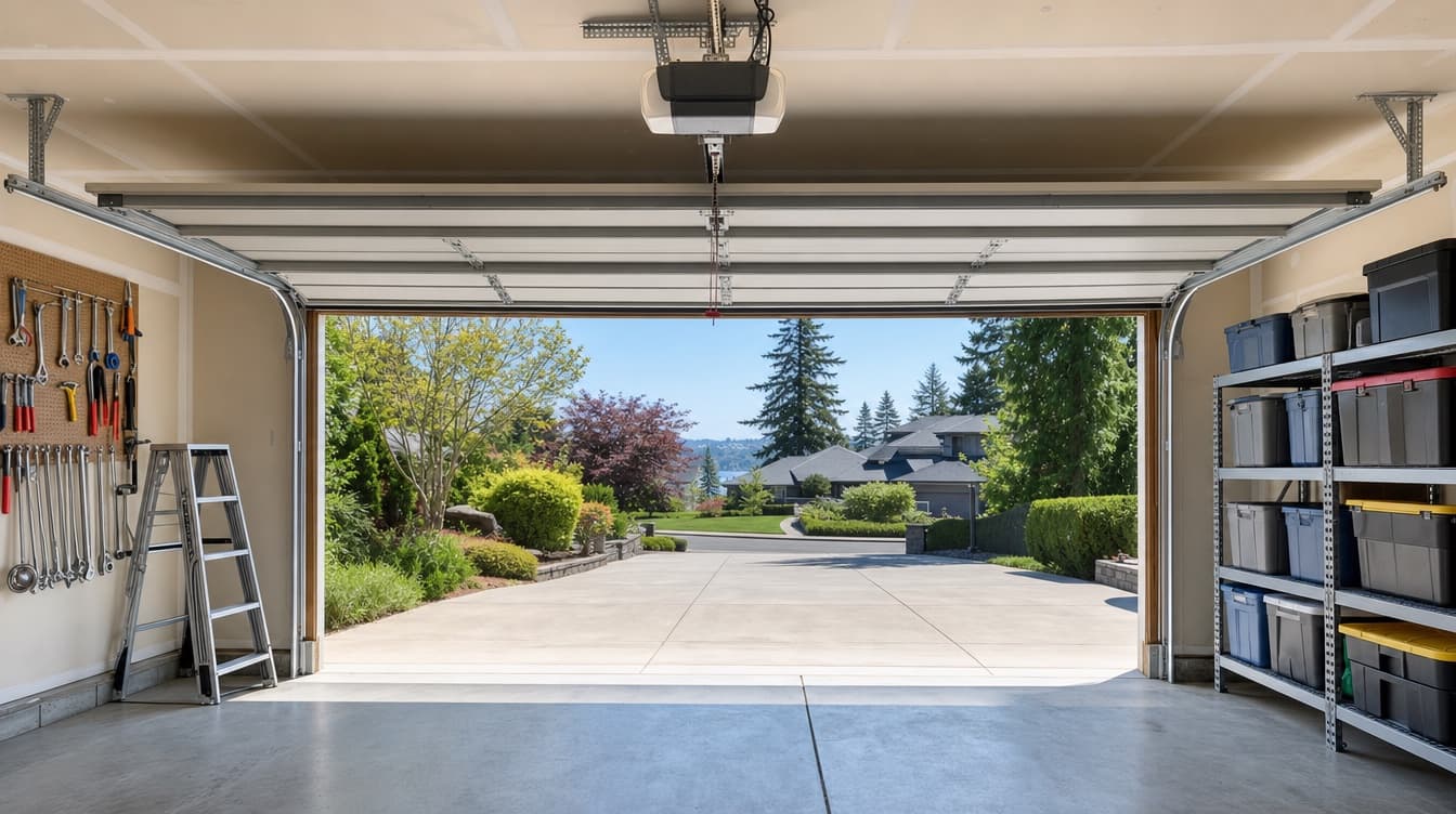 Residential neighborhood in Mercer Island, WA — service area for Northwest Garage Doors