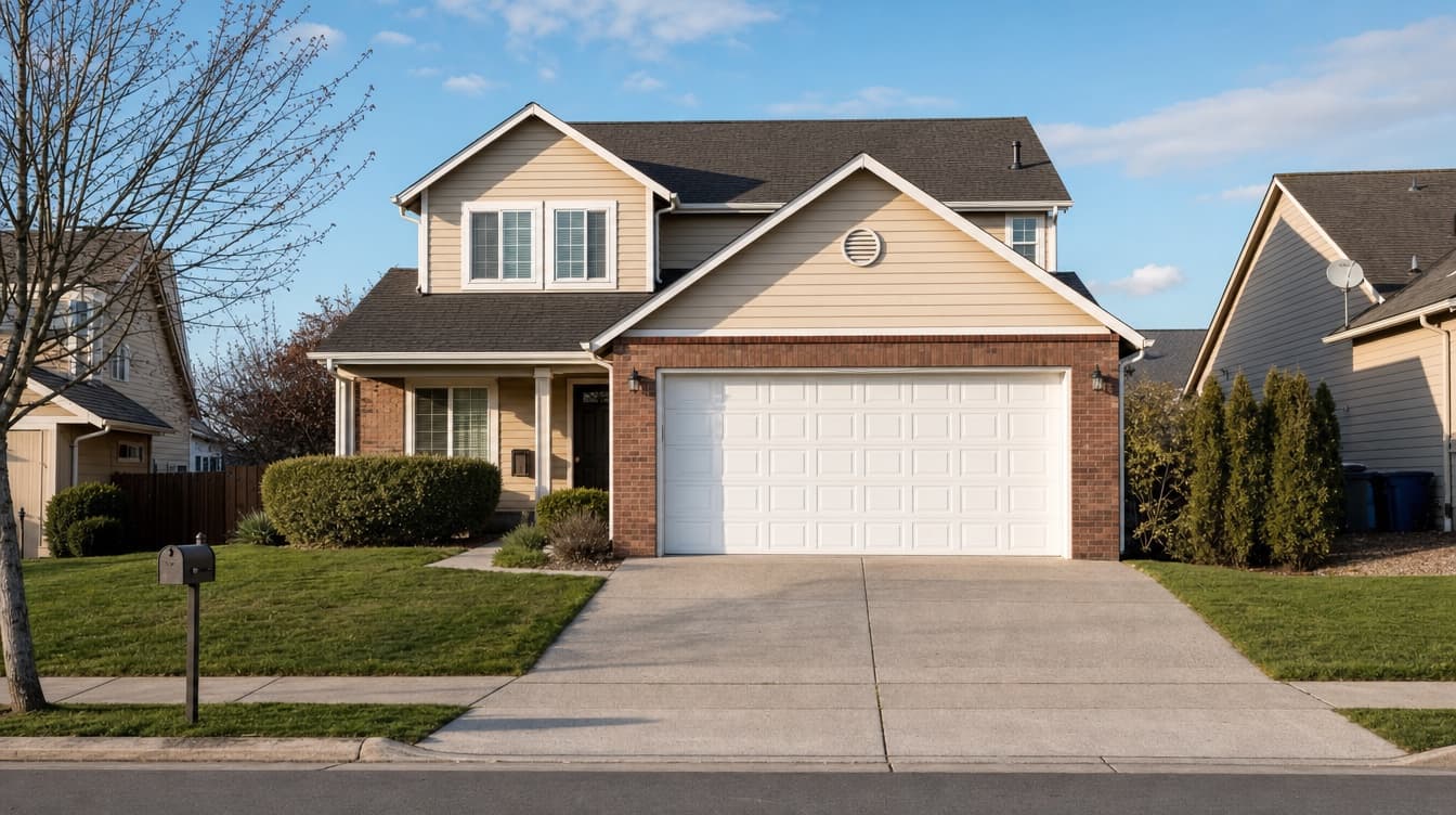 Residential neighborhood in Tacoma, WA — service area for Northwest Garage Doors