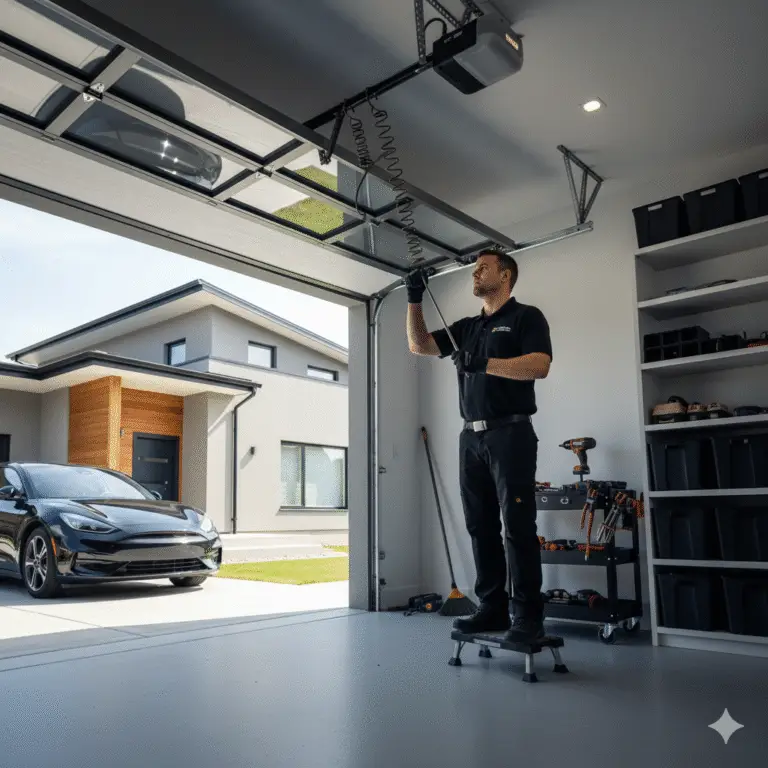 Broken Garage Door Springs Replacement6